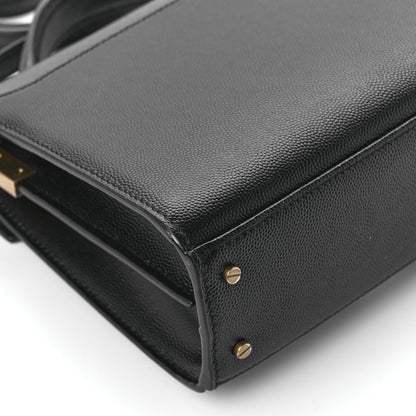 Saint Laurent Grain de Poudre Mini Classic Monogram Cassandra Top Handle Black 11 of 13
