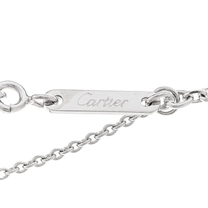 Cartier 18K White Gold Diamond Hearts and Symbols Necklace 4 of 4