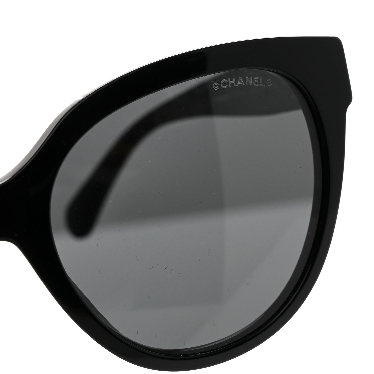 Chanel Acetate CC Butterfly Sunglasses 5414-A Black 7 of 8