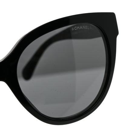 Chanel Acetate CC Butterfly Sunglasses 5414-A Black 7 of 8