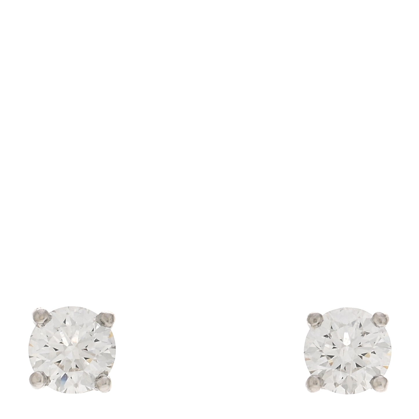 Platinum Diamond .46ctw Solitaire Earrings