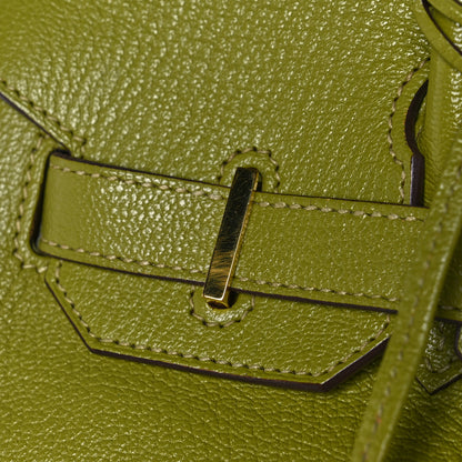 Hermes Chevre Mysore Birkin 30 Vert Anis 18 of 18