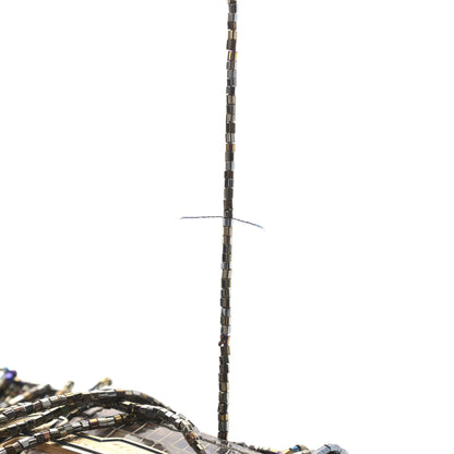 Fendi Lizard Beaded Fringe Baguette Multicolor 10 of 14