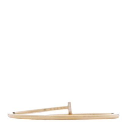 Cartier 18K Yellow Gold Diamond Small Juste Un Clou Bracelet 17 3 of 6