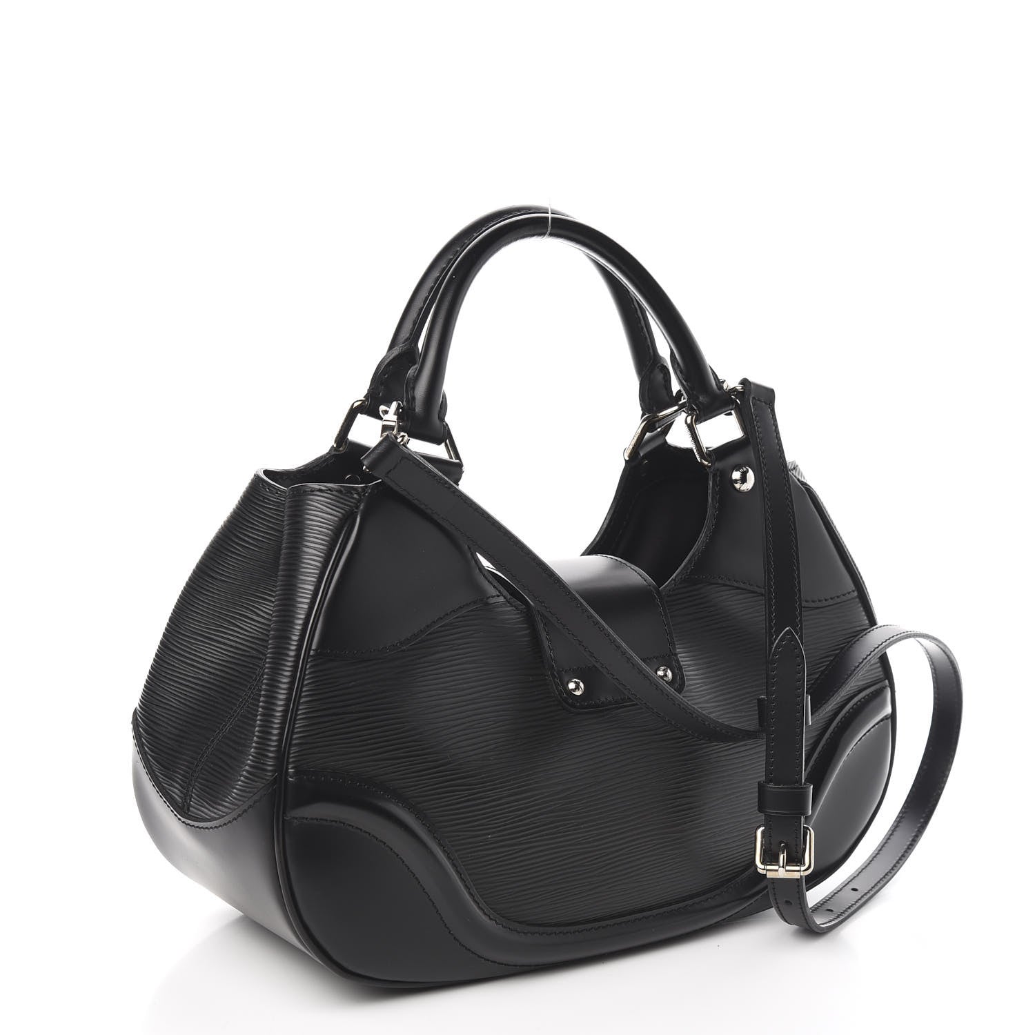 Louis Vuitton Epi Montaigne Sac Black 3 of 10