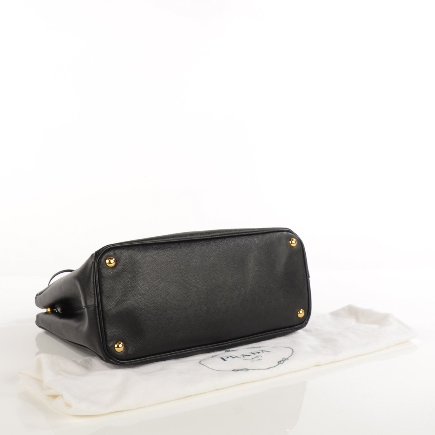 Prada Saffiano Large Galleria Double Zip Tote Black 4 of 10