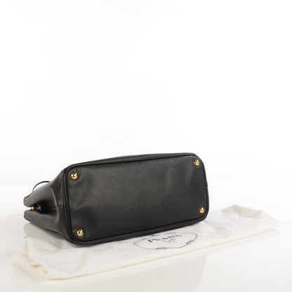 Prada Saffiano Large Galleria Double Zip Tote Black 4 of 10