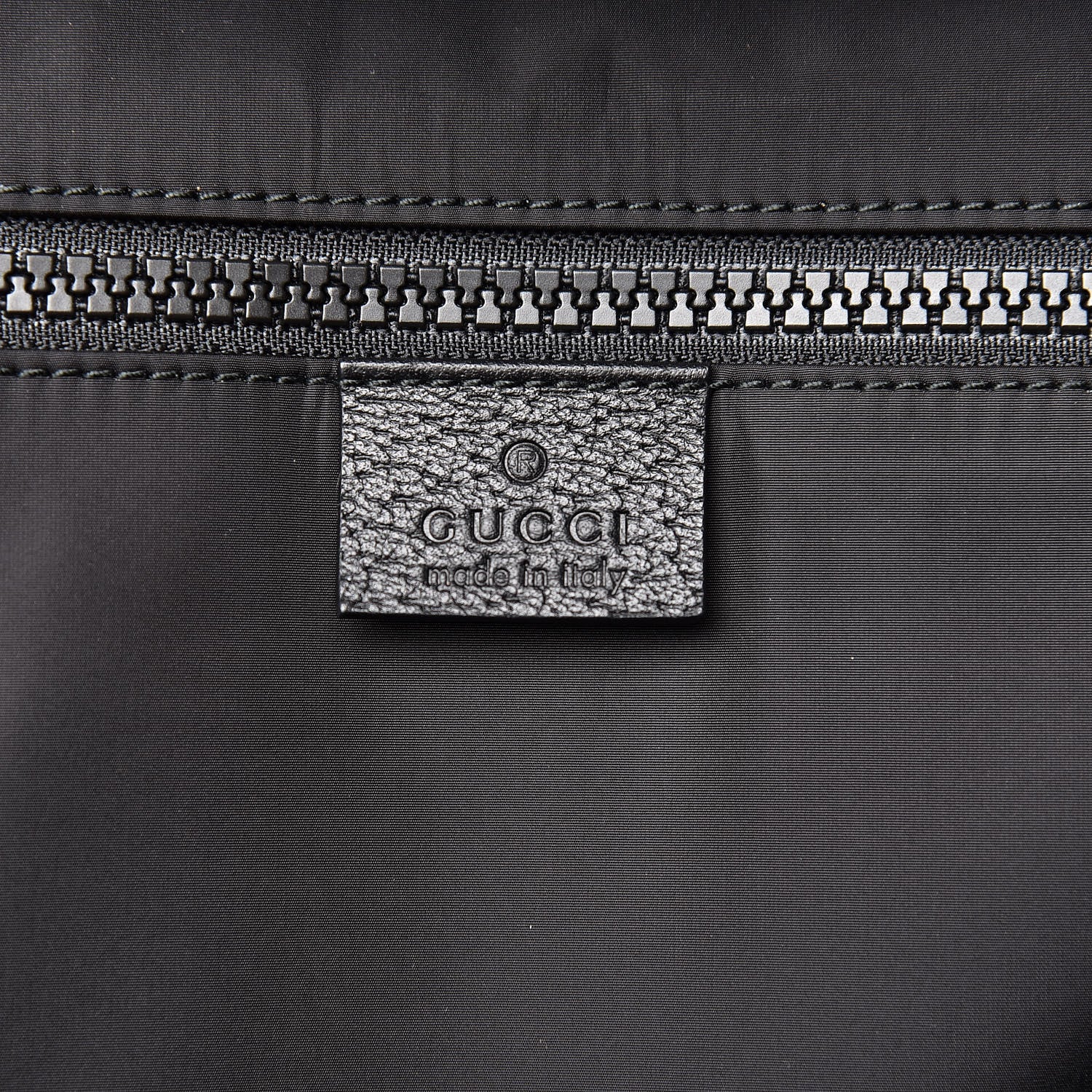 Gucci Nylon Twill 80s Logo Patch Backpack Black 6 of 10