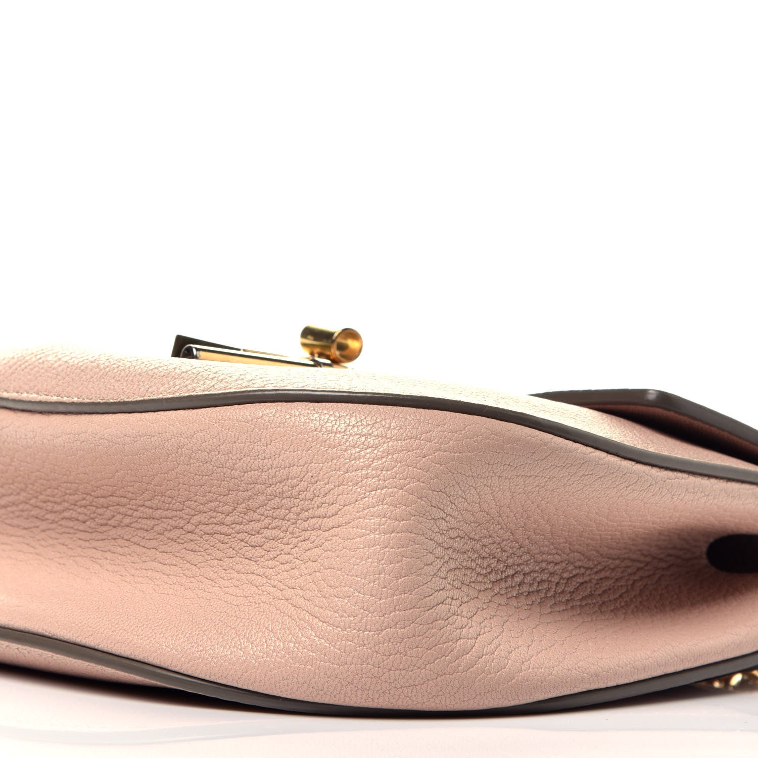 Chloe Grained Lambskin Mini Drew Shoulder Bag Cement Pink 9 of 9