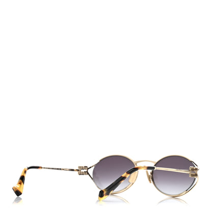 Miu Miu Metal Oval Sunglasses SMU52Y Tortoise 4 of 7