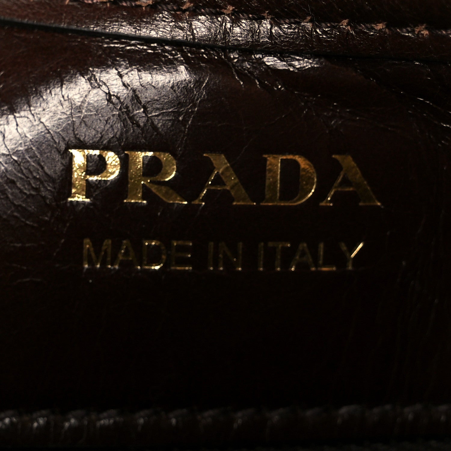 Prada Glossy Calfskin Medium Tote Bag Dark Brown 6 of 10