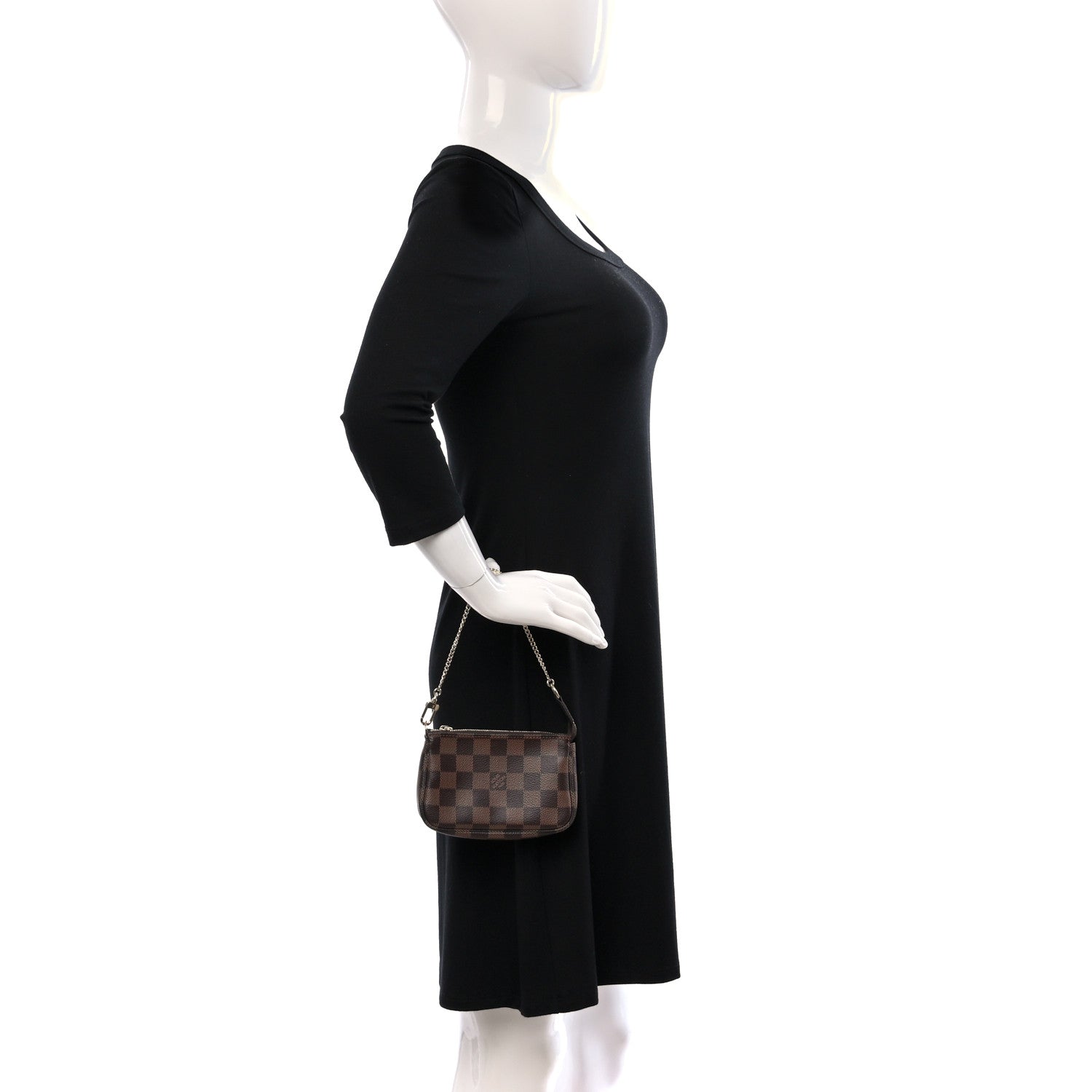 Louis Vuitton Damier Ebene Mini Pochette Accessories 2 of 9