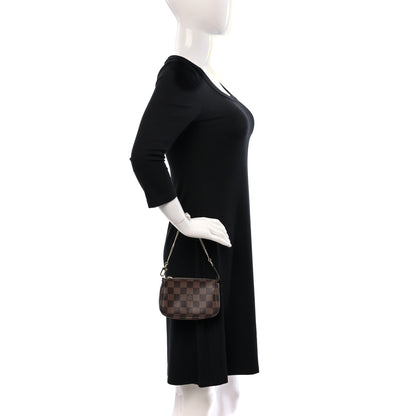 Louis Vuitton Damier Ebene Mini Pochette Accessories 2 of 9