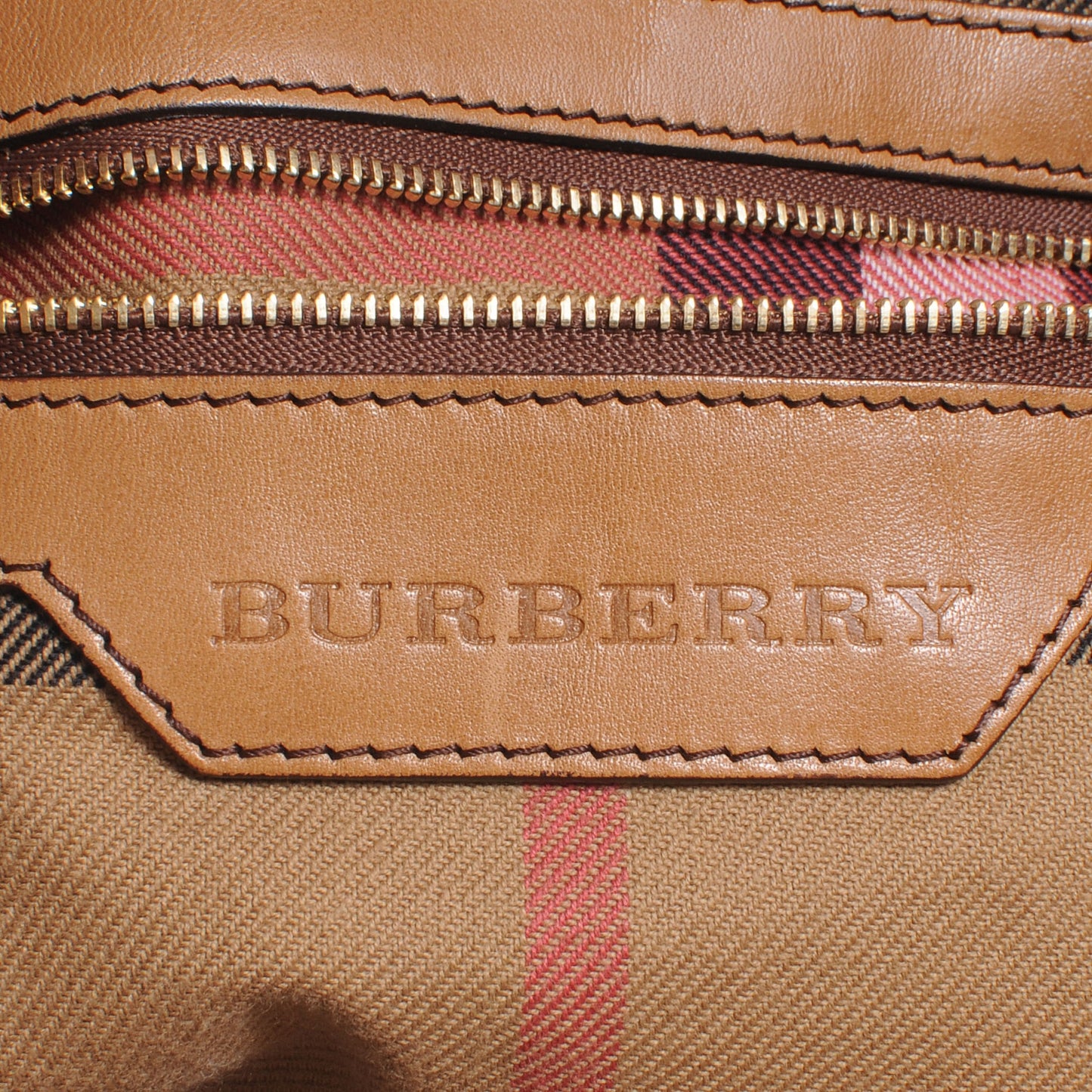 Leather Large Drawstring Tote Light Brown