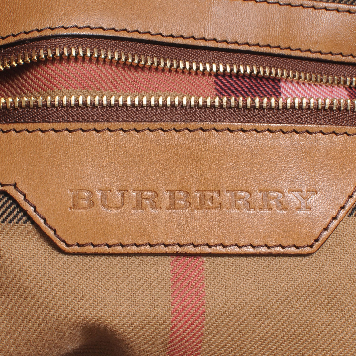 Burberry Leather Large Drawstring Tote Light Brown 7 of 10