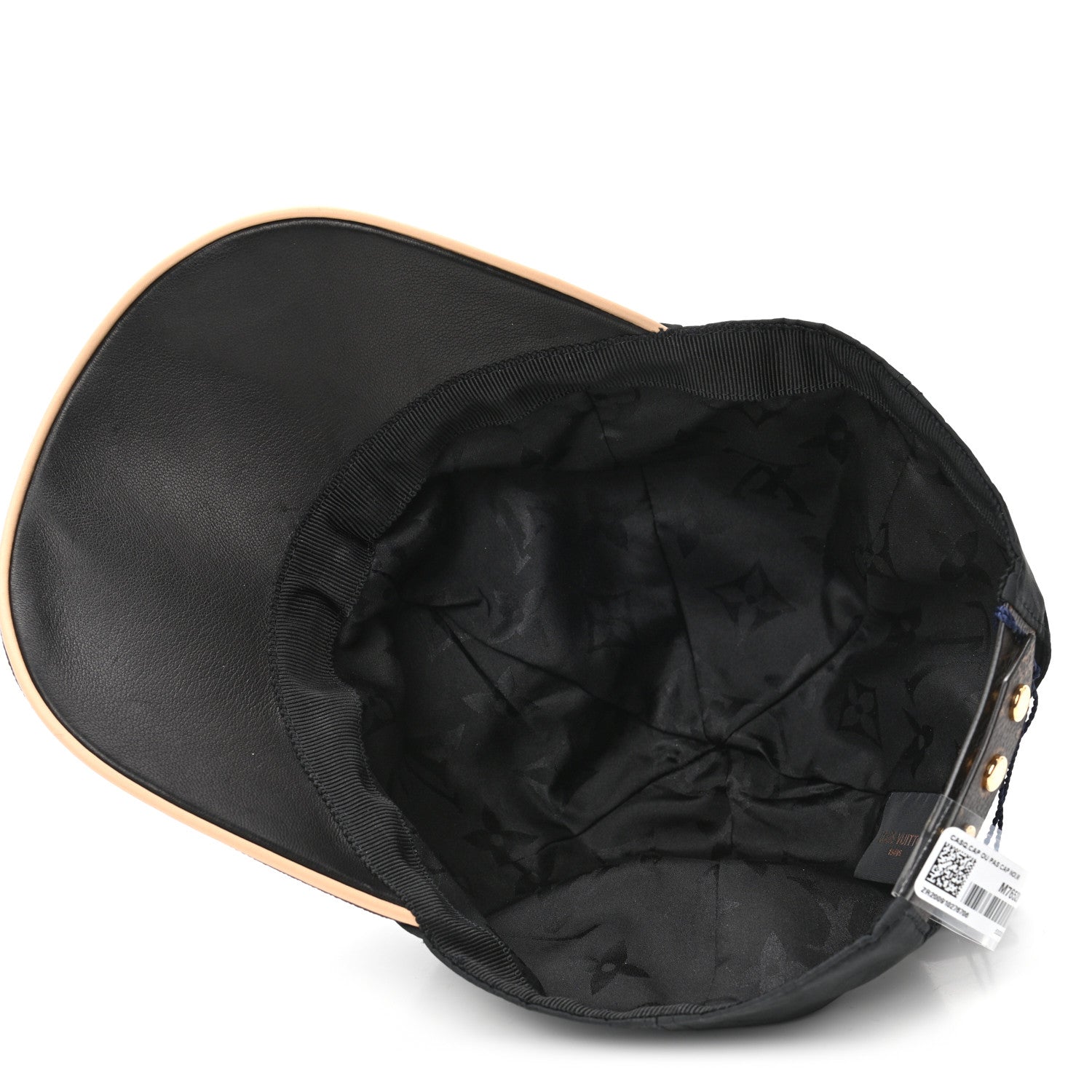 Louis Vuitton Polyester Silk Monogram LV Get Ready Cap M Black 6 of 7
