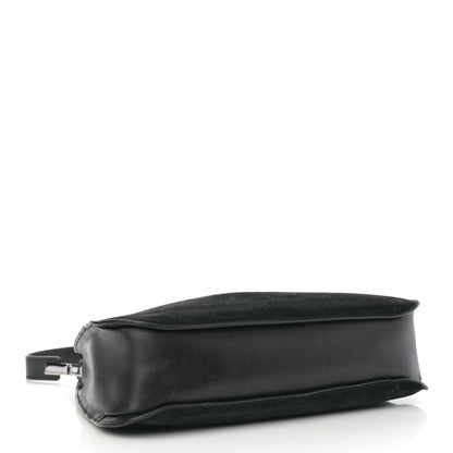 Gucci Suede Logo Hobo Bag Black 4 of 16