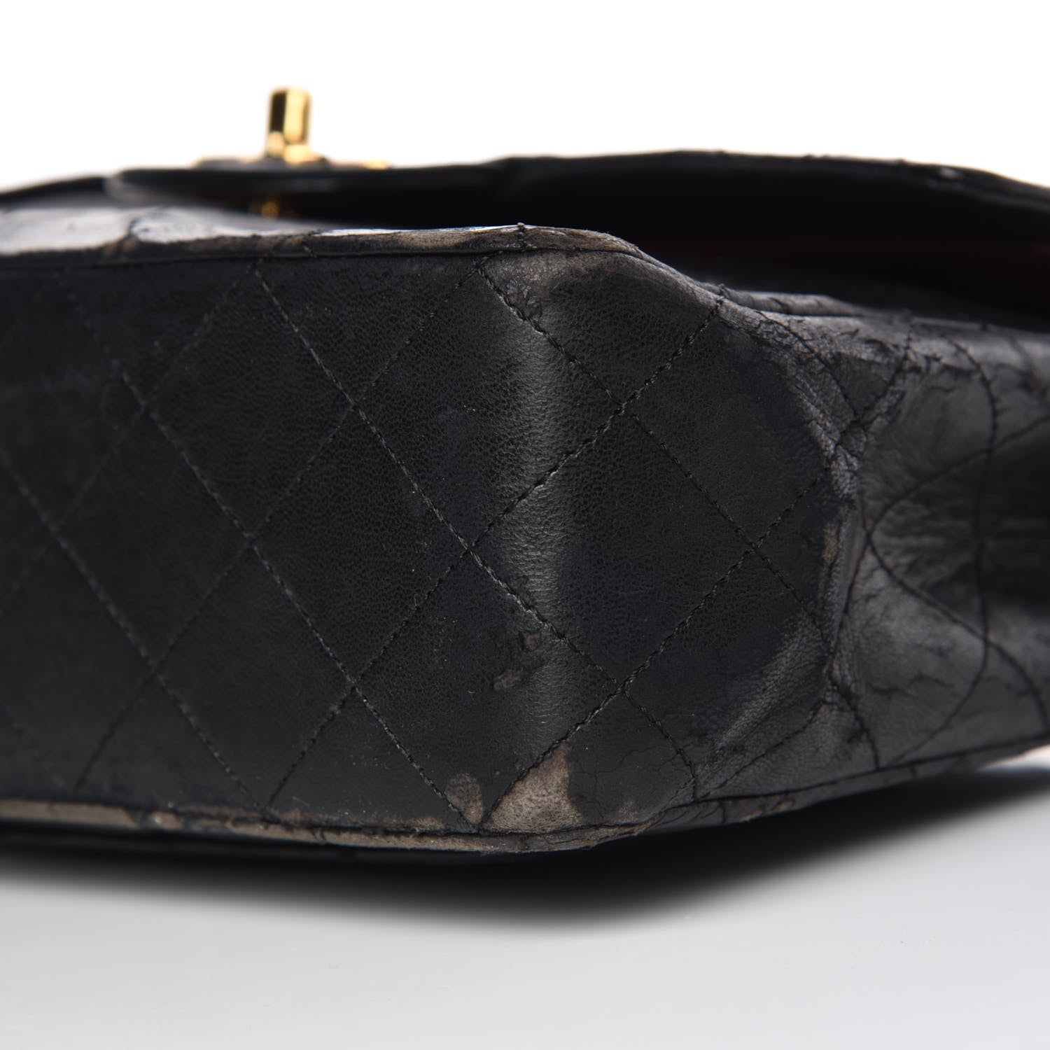 Chanel Lambskin Quilted Medium Double Flap Black 7 of 32