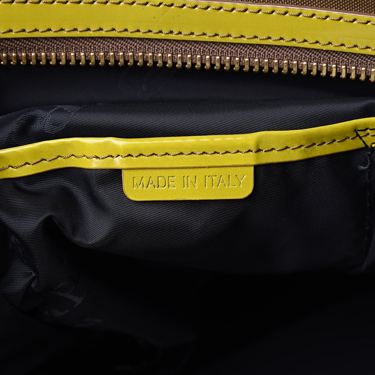 Nylon Patent Tote Green