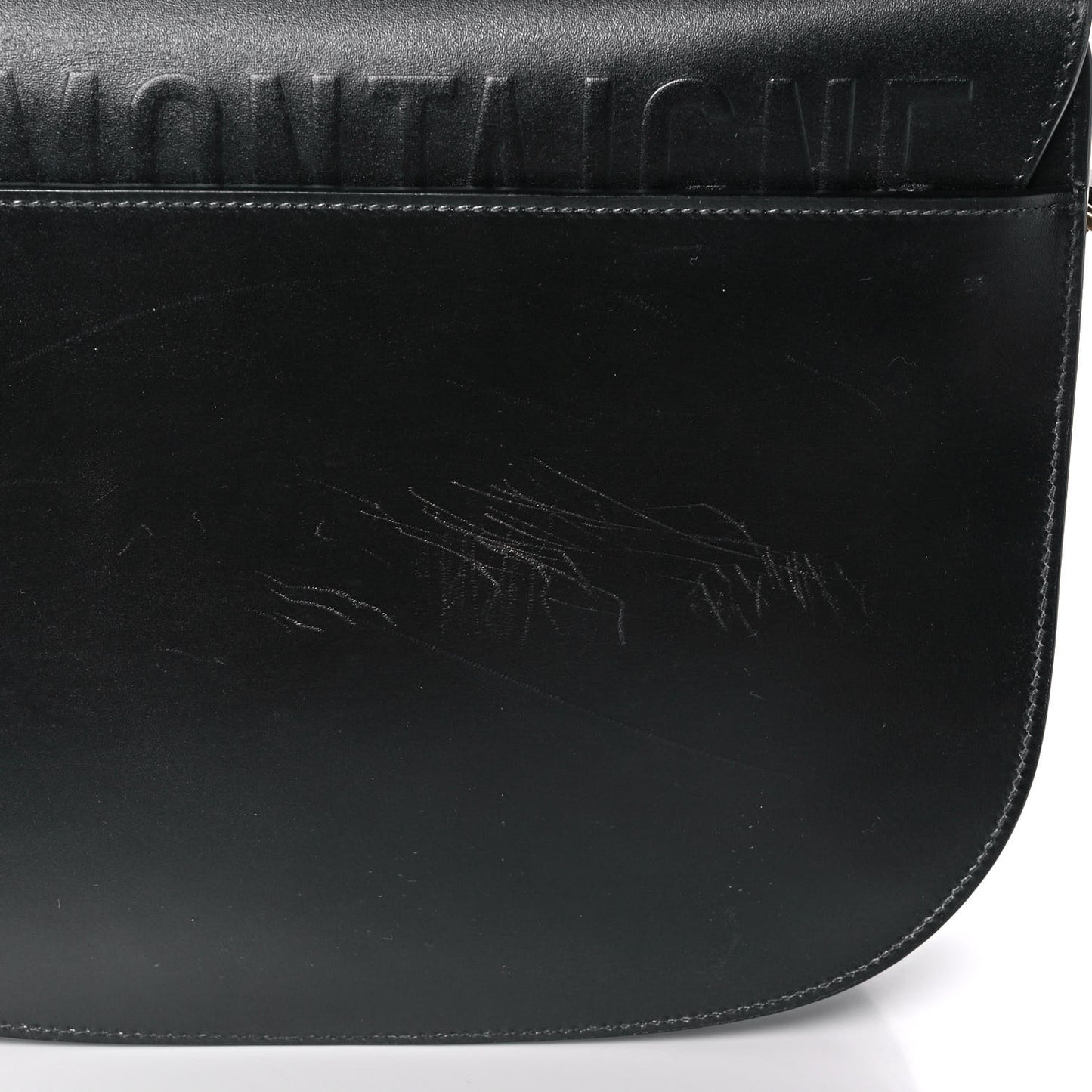 Box Calfskin Large Bobby Flap Black