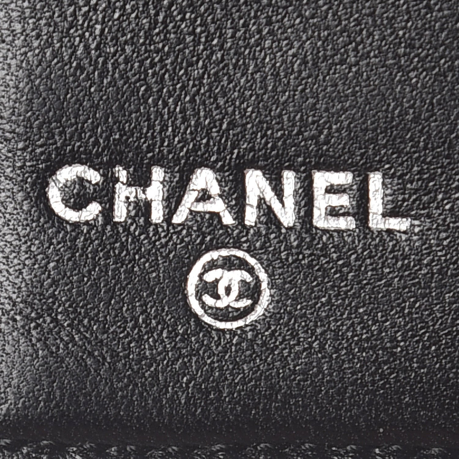 Chanel Lambskin Quilted Zip Around Coin Purse Wallet Black 6 of 10