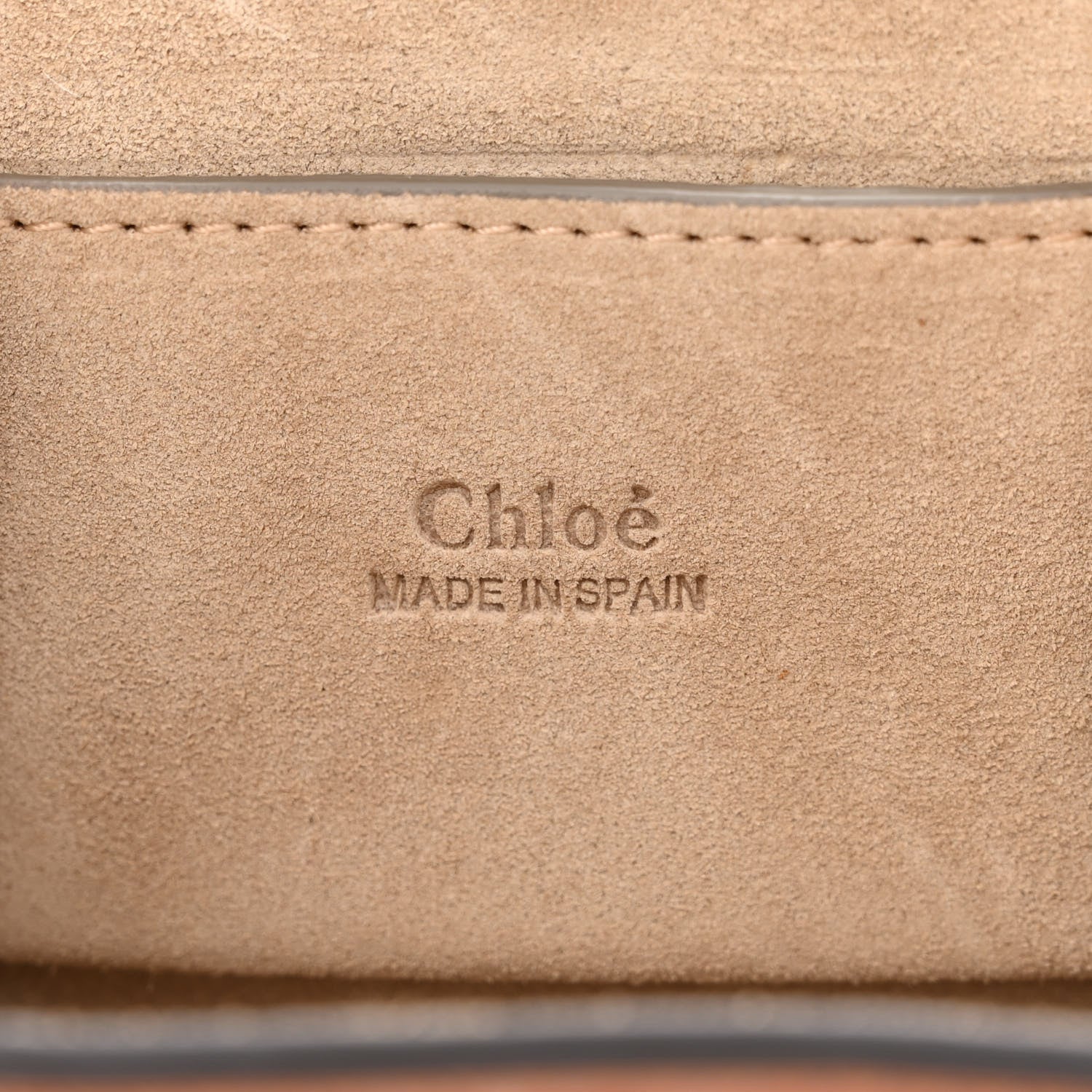 Chloe Suede Calfskin Mini Faye Bracelet Bag Tobacco 6 of 10