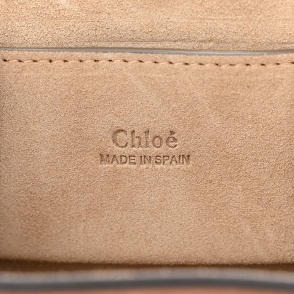 Chloe Suede Calfskin Mini Faye Bracelet Bag Tobacco 6 of 10