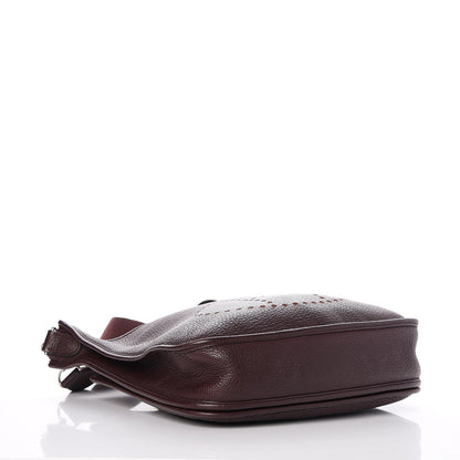 Hermes Taurillon Clemence Evelyne II PM Prune 4 of 7