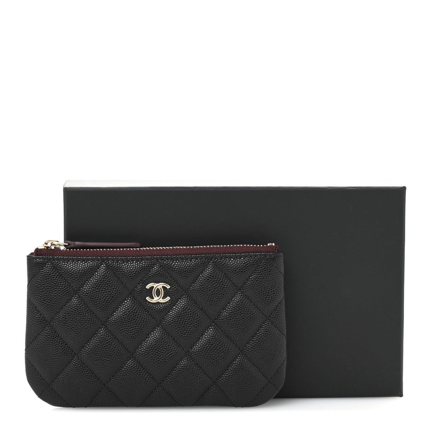 Chanel Caviar Quilted Small Cosmetic Case Black 8 of 8