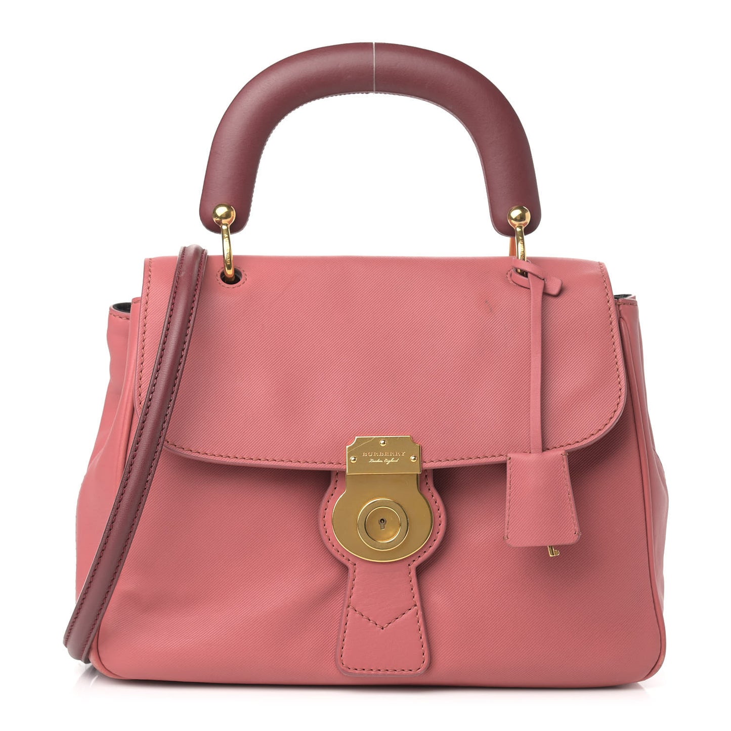 Trench Calfskin Medium DK88 Top Handle Bag Blossom Pink