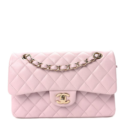 Chanel Caviar Quilted Small Double Flap Light Pink 1 of 10