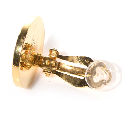 Hermes Caleche Clip On Earrings Gold 5 of 5