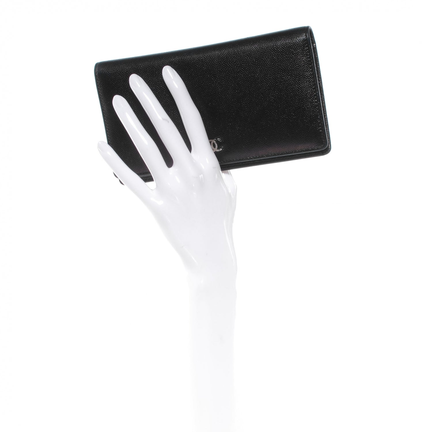 Chanel Caviar Yen CC Wallet Black 2 of 9