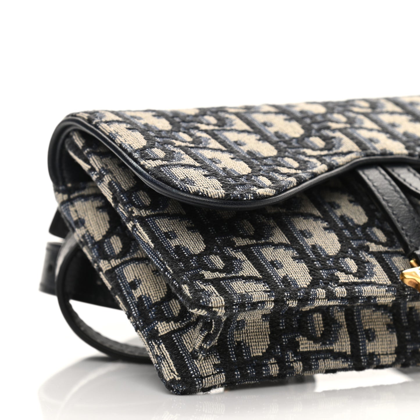 Oblique Saddle Belt Bag Blue