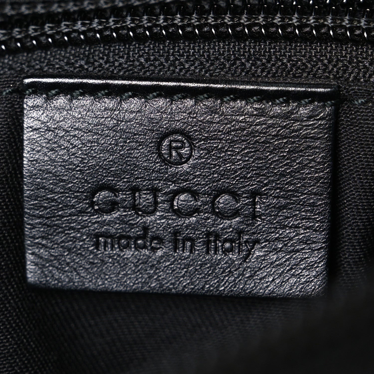 Gucci Monogram Calfskin Perforated Medium Flat Messenger Bag Black 5 of 10