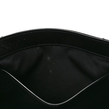 Saint Laurent Crinkled Calfskin Matelasse Monogram Medium Niki Chain Satchel Black 12 of 12