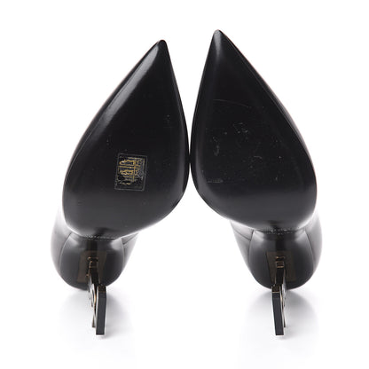 Saint Laurent Calfskin Opyum 110 Pumps 41 Black 5 of 7
