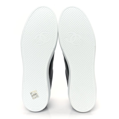 Chanel Calfskin CC Womens Sneakers 41 Black 5 of 9