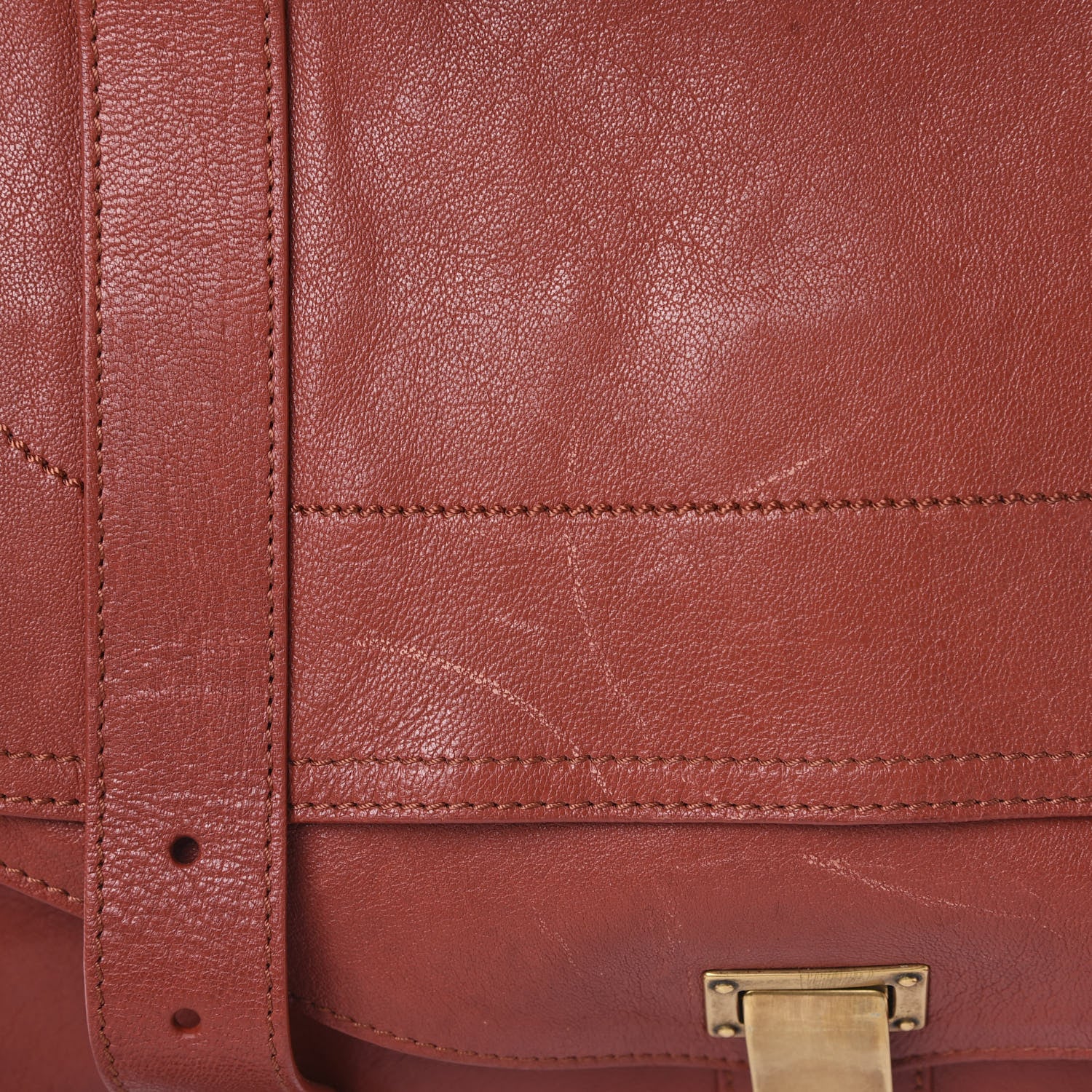 Proenza Schouler Lambskin PS1 Extra Large Satchel Mandarin Red 12 of 16