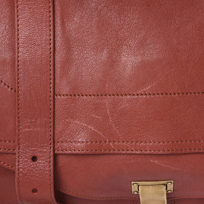 Proenza Schouler Lambskin PS1 Extra Large Satchel Mandarin Red 12 of 16