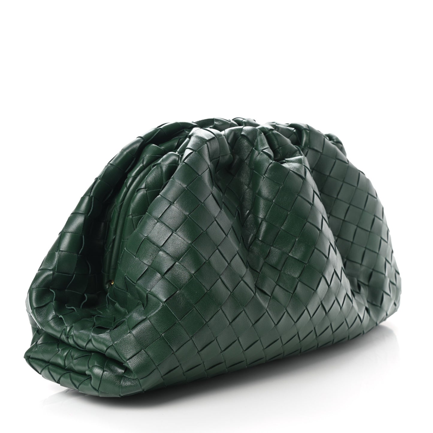 Nappa Maxi Intrecciato The Pouch Oversized Clutch Raintree
