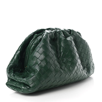 Bottega Veneta Nappa Maxi Intrecciato The Pouch Oversized Clutch Raintree 3 of 8