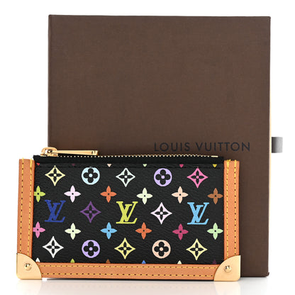 Louis Vuitton Monogram Multicolor Key Pouch Black 9 of 9