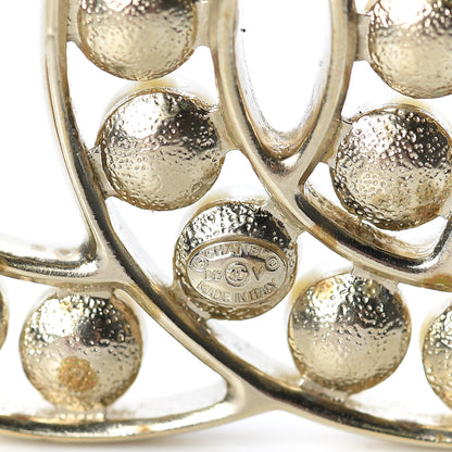 Chanel Pearl CC Brooch Gold 4 of 9