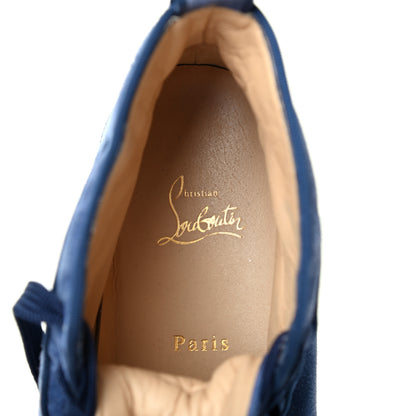 Christian Louboutin Mens Suede Louis Spikes Flat Sneakers 41.5 Electric 7 of 8