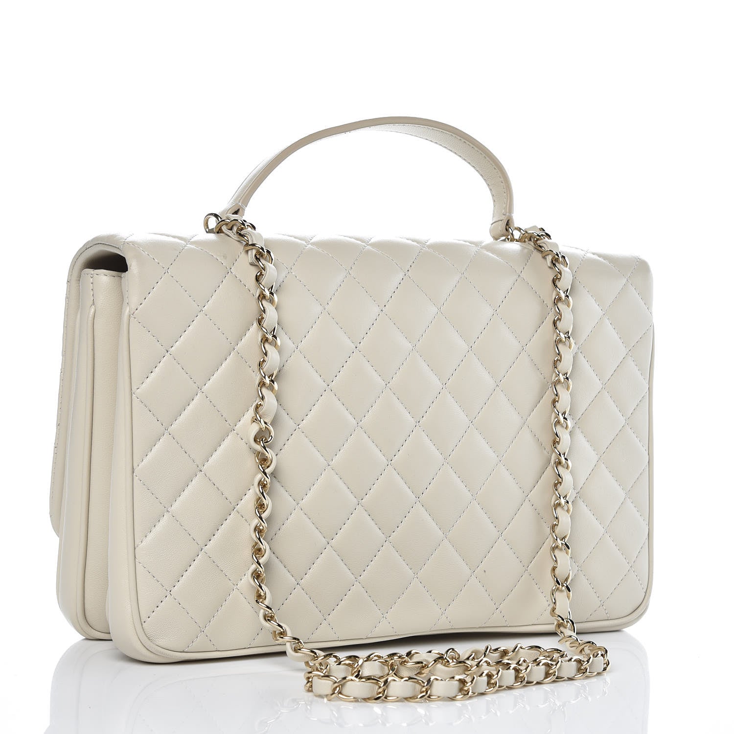 Chanel Lambskin Quilted Medium Citizen Chic Flap Ivory 3 of 10