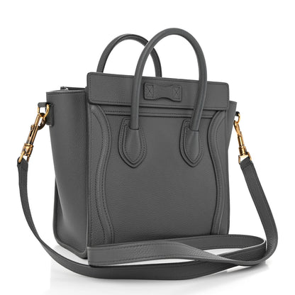 Celine Baby Drummed Calfskin Nano Luggage Kohl 3 of 11