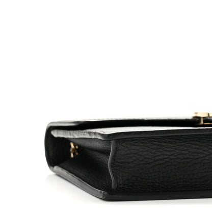 Gucci Dollar Calfskin Interlocking G Chain Wallet Black 8 of 11