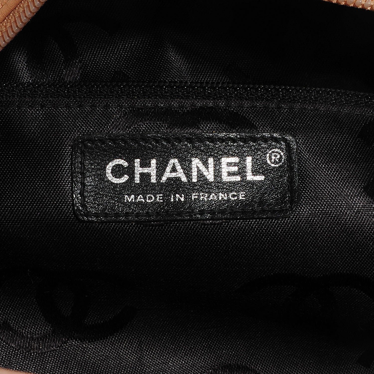 Chanel Calfskin Quilted Large Cambon Bowler Beige Black 6 of 7