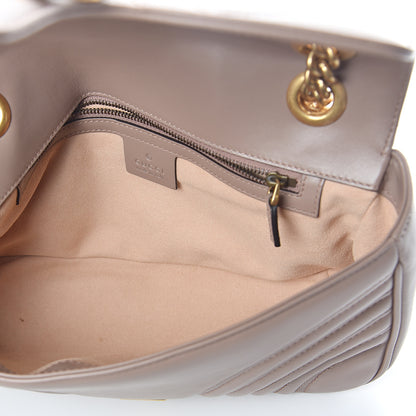 Gucci Calfskin Matelasse Small GG Marmont Shoulder Bag Porcelain Rose 4 of 8